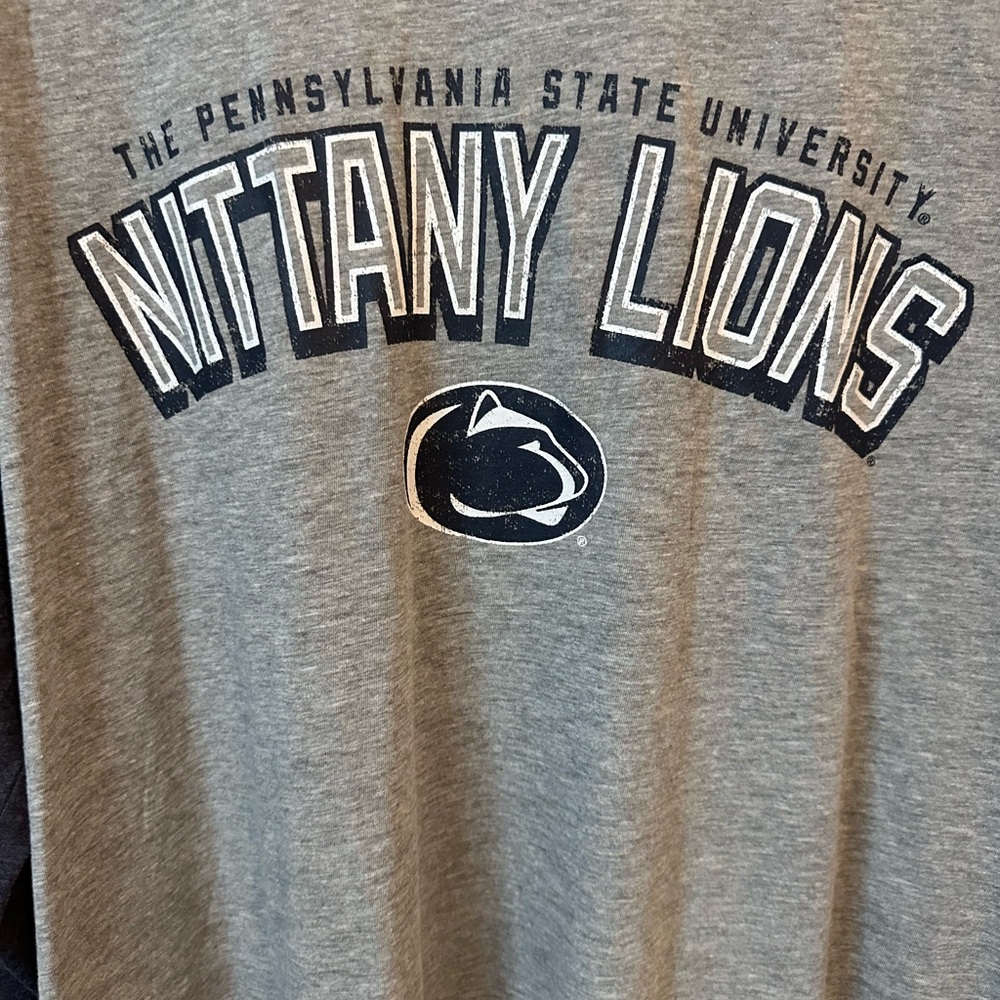 Penn State Knights Apparel ProEdge Gray and Navy Shirt size Large NWT - Picture 2 of 5